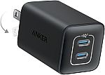 Anker 47W 2-Port Foldable GaN USB C Nano Charger $20