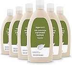 6-pack 18 fl oz Amazon Basics Daily Oatmeal Body Lotion and Skin Protectant Moisturizer $16.34
