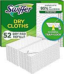 52-Count Swiffer Sweep + Mop Dry Pads Refill $7.28