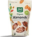 20 Ounce 365 by Whole Foods Market, Almonds Unroasted Unsalted Organic $9.48
