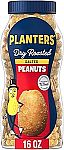 16-Oz PLANTERS Salted Peanuts, Dry Roasted Peanuts (2 for $4)