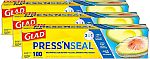 3-Pk 100 Sq Ft Glad Press'n Seal Plastic Food Wrap $12