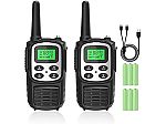 2 Pack Fvamom Rechargeable Walkie Talkies $9.99