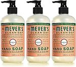 3-Ct 12.5-oz Mrs. Meyer's Clean Day Liquid Hand Soap (Geranium) $8