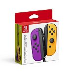 Nintendo Switch Joy-Con Pair, Neon Purple and Neon Orange $39