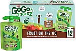 12 Count GoGo squeeZ Applesauce and Fruit Puree, Apple Cinnamon, 3.2 oz $4.22