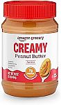 16-Oz Amazon Fresh Creamy Peanut Butter $1.33