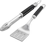 Weber Precision Tongs & Spatula Grilling Tool Set $18.99