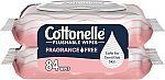 2-Pk 42-Ct Cottonelle Fragrance Free Flushable Wet Wipes $4 (or 4X for $11.53)