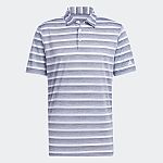 Adidas men's two-color striped polo shirt $12