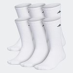 adidas men Athletic Cushioned Crew Socks 6 Pairs $7 + Free Shipping