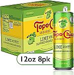 8-Pack 12-Oz Topo Chico Sabores Lime with Mint Extract $4