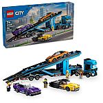 998-Piece LEGO City Car Transporter Truck with Sports Cars $65 and more