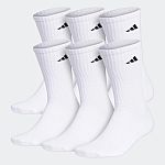 6 Pairs adidas men Athletic Cushioned Crew Socks (Black or White) $7.20 + Free Shipping