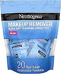 20 Ct Neutrogena Makeup Remover Wipes Singles $2.87 (YMMV)