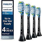 4-pk Philips Sonicare Genuine C3 Premium Plaque Control Replacement Toothbrush Heads $25.49