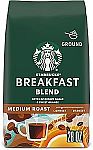 28-Oz Starbucks Medium Roast Ground Coffee (Breakfast Blend) $12.73