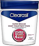 90-Count Clearasil Rapid Rescue - Deep Treatment Pads $4.26