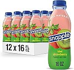 12-Pack 16-Oz Snapple Kiwi Strawberry Juice Drink $6.50