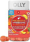 60-Count OLLY Probiotic + Prebiotic Gummy $6.27
