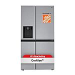 (Ends 9/10) LG 27 cu. ft. Side by Side Smart Refrigerator $1198 (orig. $2143)
