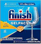 84 Count Finish Gelpacs Dishwasher Detergent $10.86