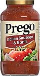 23.50-Oz Prego Italian Sausage and Garlic Meat Sauce $1.41