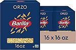 16-pack Barilla Orzo Pasta, 16 oz. Box $14.74