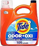 4 x 148 Fl Oz Tide Ultra Odor Defense Plus Oxi Liquid Laundry Detergent $56.44
