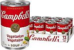 12 Count Campbell's Condensed Vegetarian Vegetable Soup, 10.5 oz Can $5.76