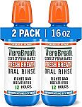 2-pack TheraBreath Fresh Breath Mouthwash, Icy Mint Flavor 16 fl oz $9.95