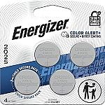 4-Pack Energizer 2025 3V Lithium Coin Batteries $4.17