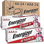 24-pack Energizer AA and 24-pack AAA Batteries $19.49