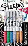 2 x 6-Count Sharpie Fine Point Metallic Permanent Markers (Assorted Colors) $11 and more