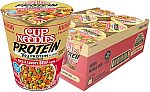 6-pack Nissin Cup Noodles Protein Ramen 2.54 Ounce $7.64