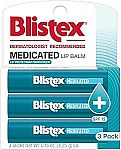 6 Count Blistex Medicated Lip Balm, 0.15 Ounce $4.58 and more