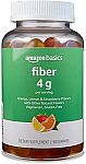 90-Count Amazon Basics Fiber Gummies for Digestive Health and Regularity $7.50 (4 g per serving)