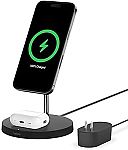 Belkin MagSafe 2-in-1 Wireless Charging Stand for Apple iPhone $38.25