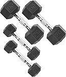 50 lb CAP Barbell Coated Dumbbell Weight Pairs & Sets $43.60