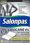 6-Ct Salonpas Lidocaine 4% Pain Relieving Gel-Patch $5.46