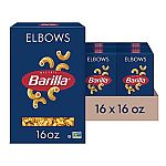 16-Pack 16-Oz Barilla Pasta (Elbow Macaroni) $12.46
