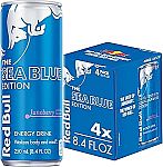 4 Count Red Bull Sea Blue Edition Energy Drink 8.4 Fl Oz $4.39