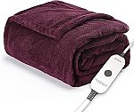 Sunbeam Royal Posh Velvet Heated Throw Electric Blanket $24