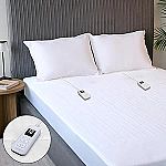 Sunbeam 80"x60" Electric Heated Mattress Pad $36