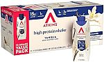 2 × 12-Pk 11-Oz Atkins Deliciously Filling Protein Shake (Creamy Vanilla) $27.71 and more