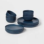 12-Pc Threshold Stoneware Tilley Dinnerware Set $25