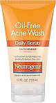 4.2 fl oz Neutrogena Oil-Free Acne Face Wash with 2% Salicylic Acid $3.16