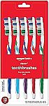 10-Ct Amazon Basics Clean Plus Soft Bristle Toothbrushes with Angled End-Tuft