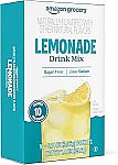 10 Count Amazon Grocery, Lemonade Drink Mix Packets $1