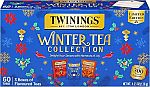 60-Ct Twinings Winter Tea Teabags (Christmas Tea, Winter Spice, and Gingerbread Joy) $10